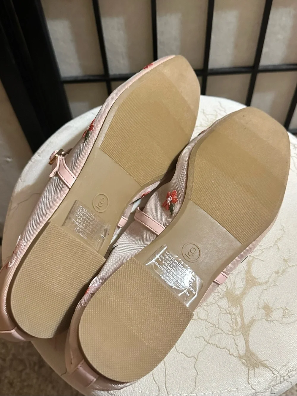 WILD FABLE Floral Embroidered Mesh Flats NWOT - Picture 6 of 7